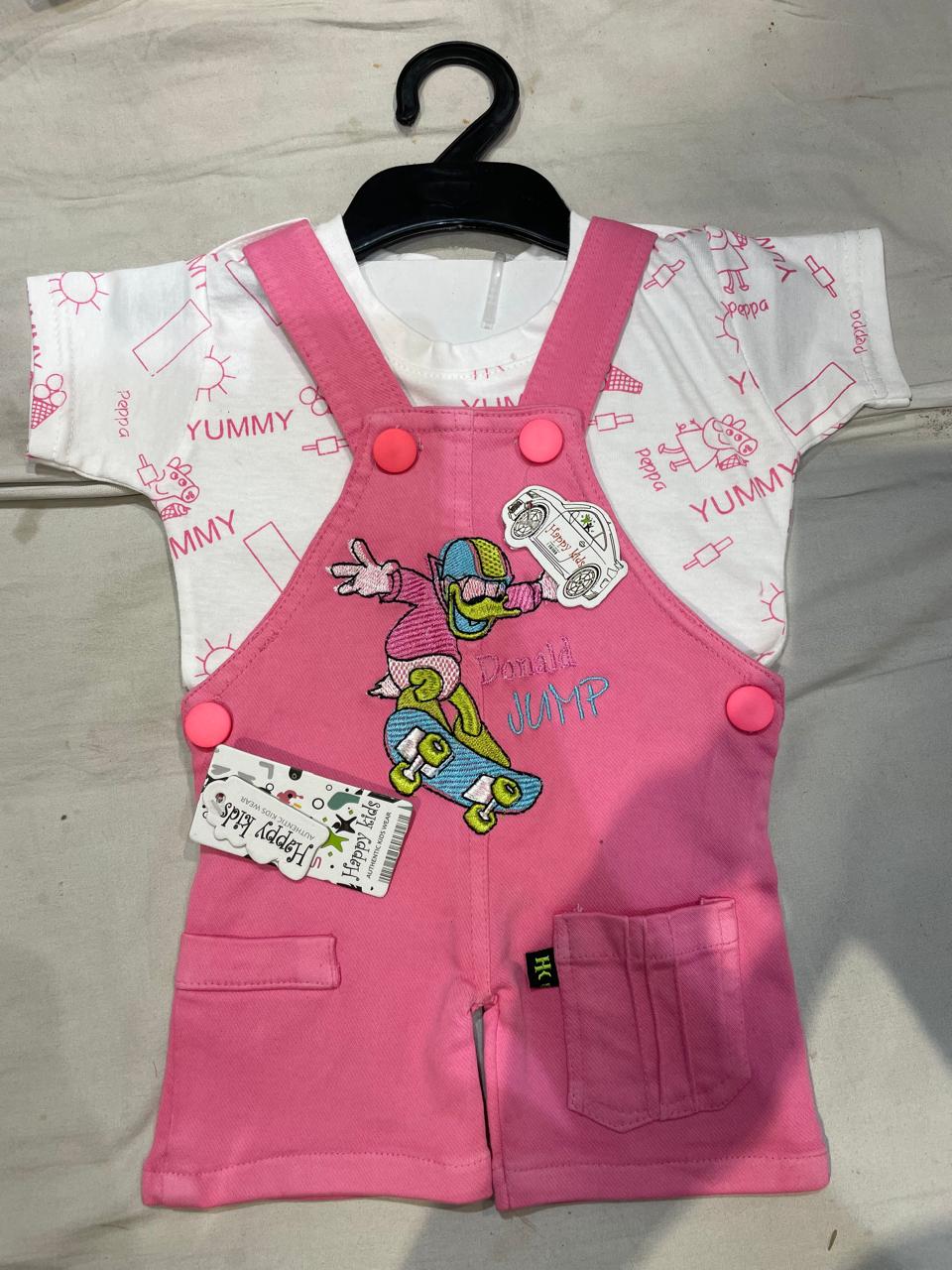 Baby Boys Donald Jump Print Dungaree Set of 6 pieces